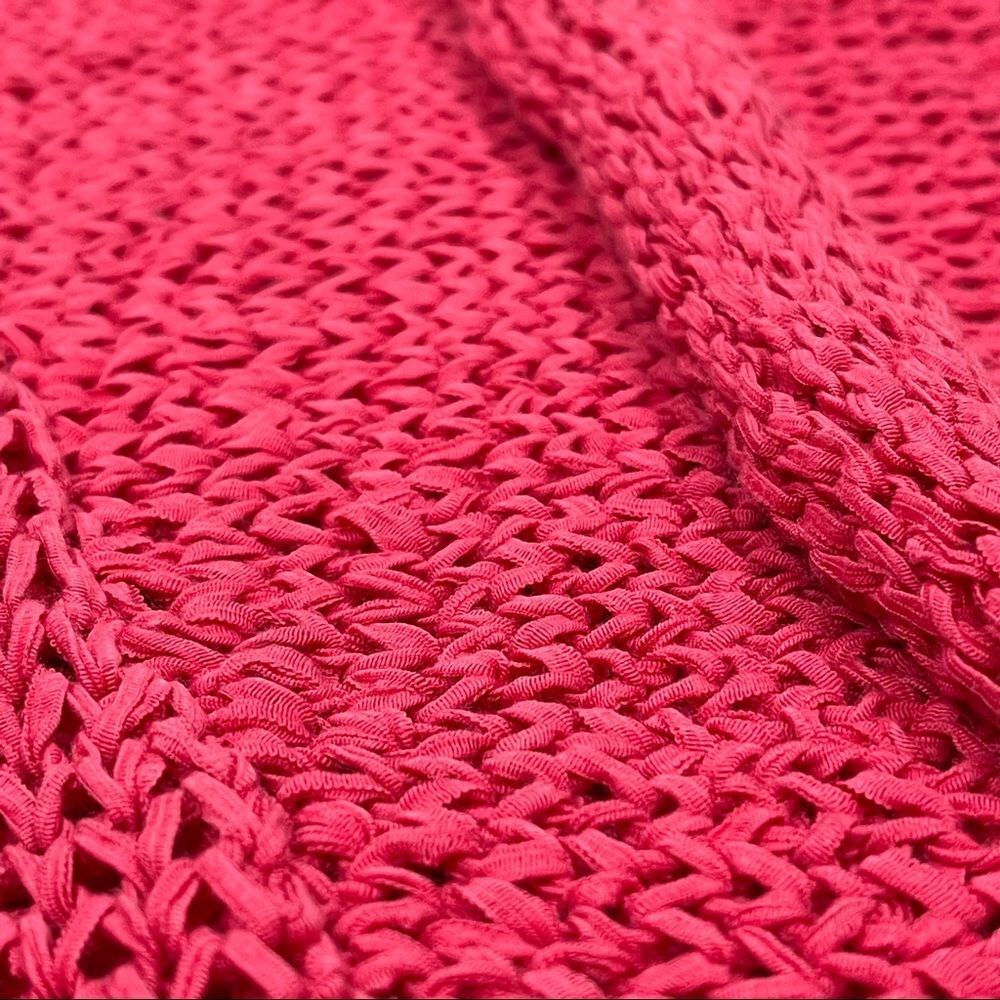 J.JILL Pure Jill coral red knit cotton vest size M - Picture 7 of 12